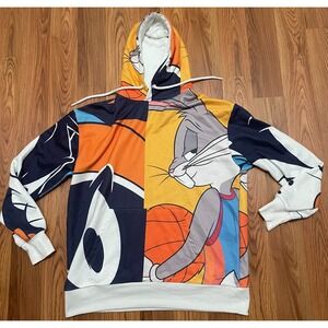 Space Jam A New Legacy Hoodie Mens Medium Bugs Bunny Graphic Pull&Bear
